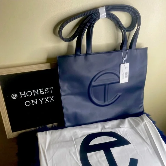 Medium navy telfar shopping bag - Picture 6 of 9